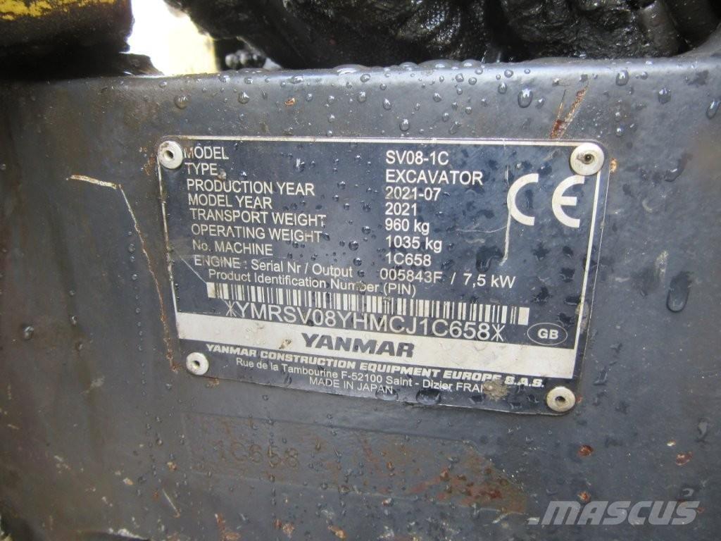 Yanmar SV08 Excavadoras de cadenas