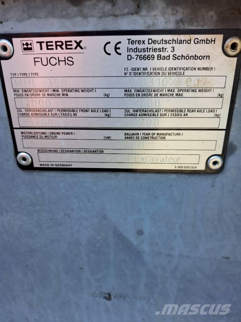 Fuchs MHL350E + Polyp Excavadoras de manutención