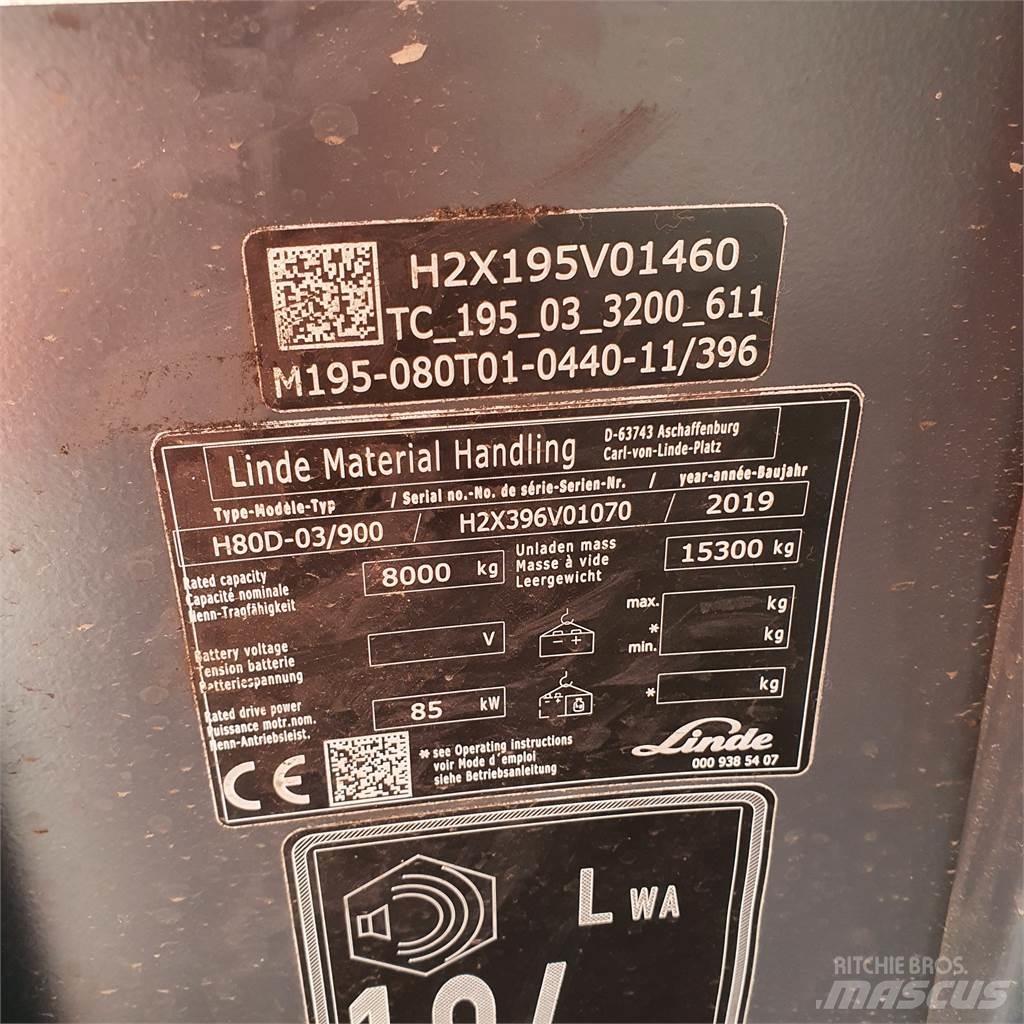 Linde H80D/900 Carretillas diesel