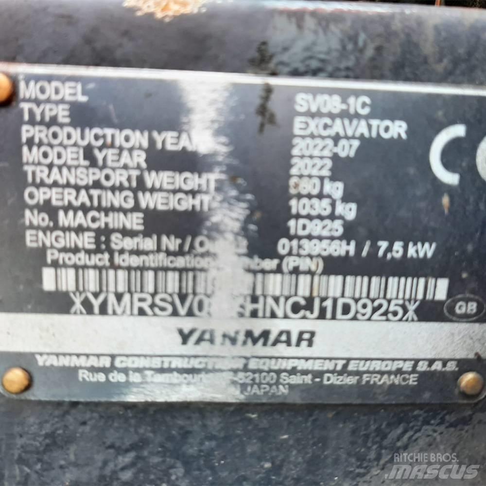 Yanmar SV 08 Mini excavadoras < 7t