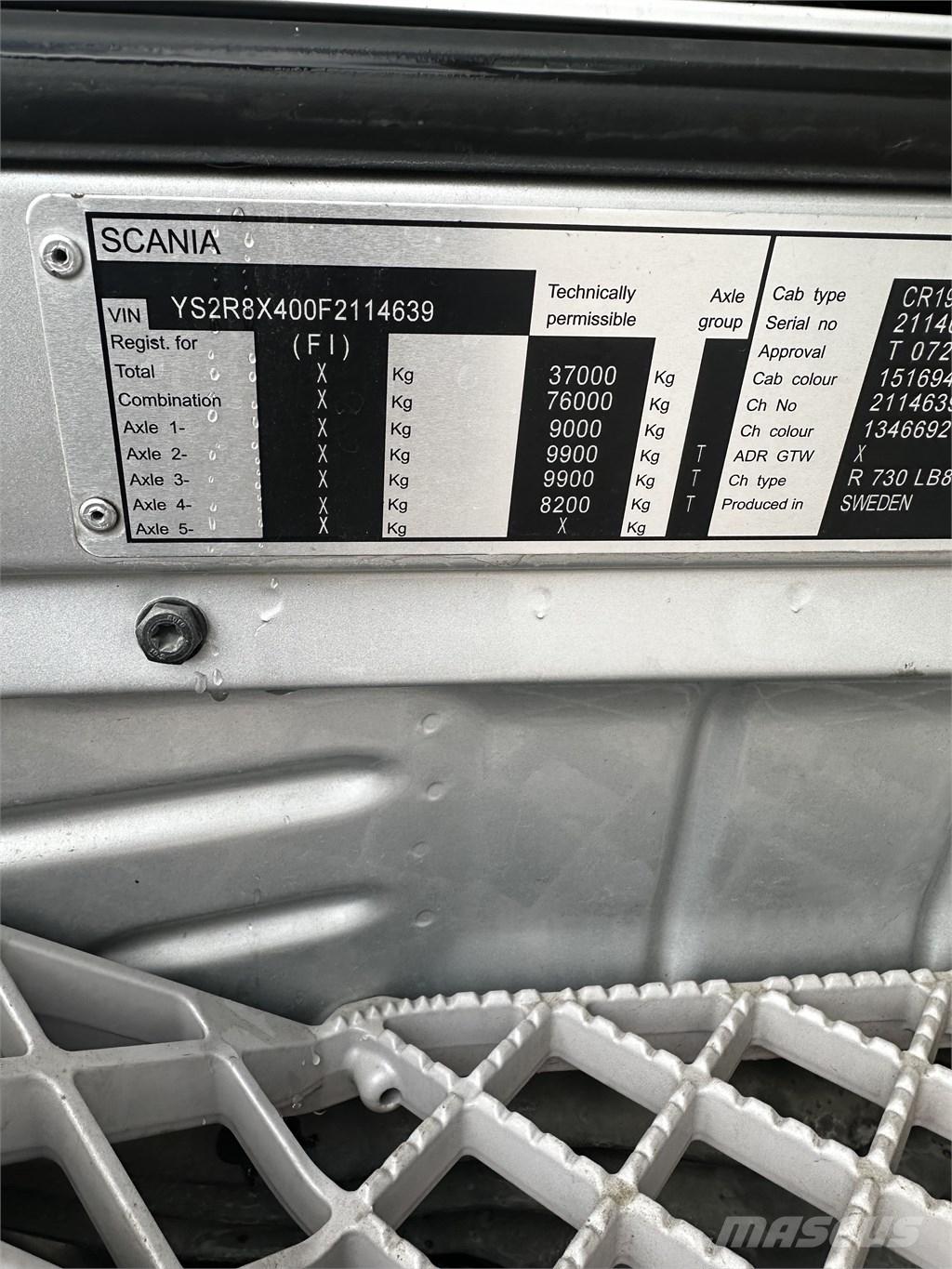 Scania R 730 Camiones caja cerrada