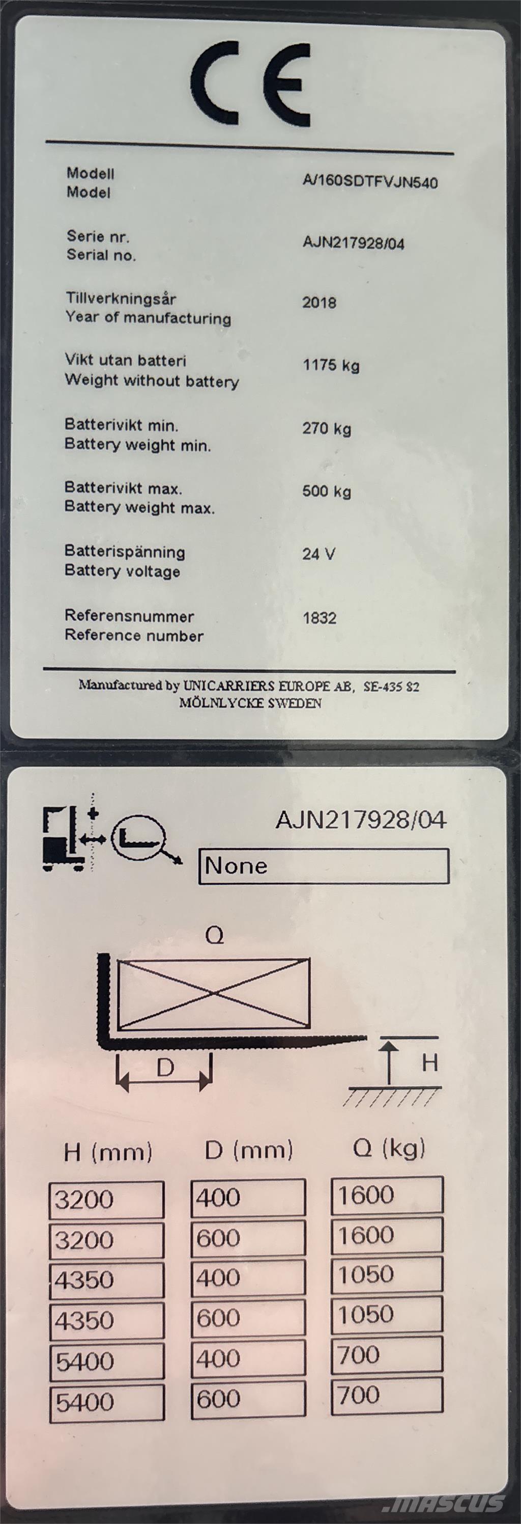 Atlet A160 Apiladores eléctricos autopropulsados