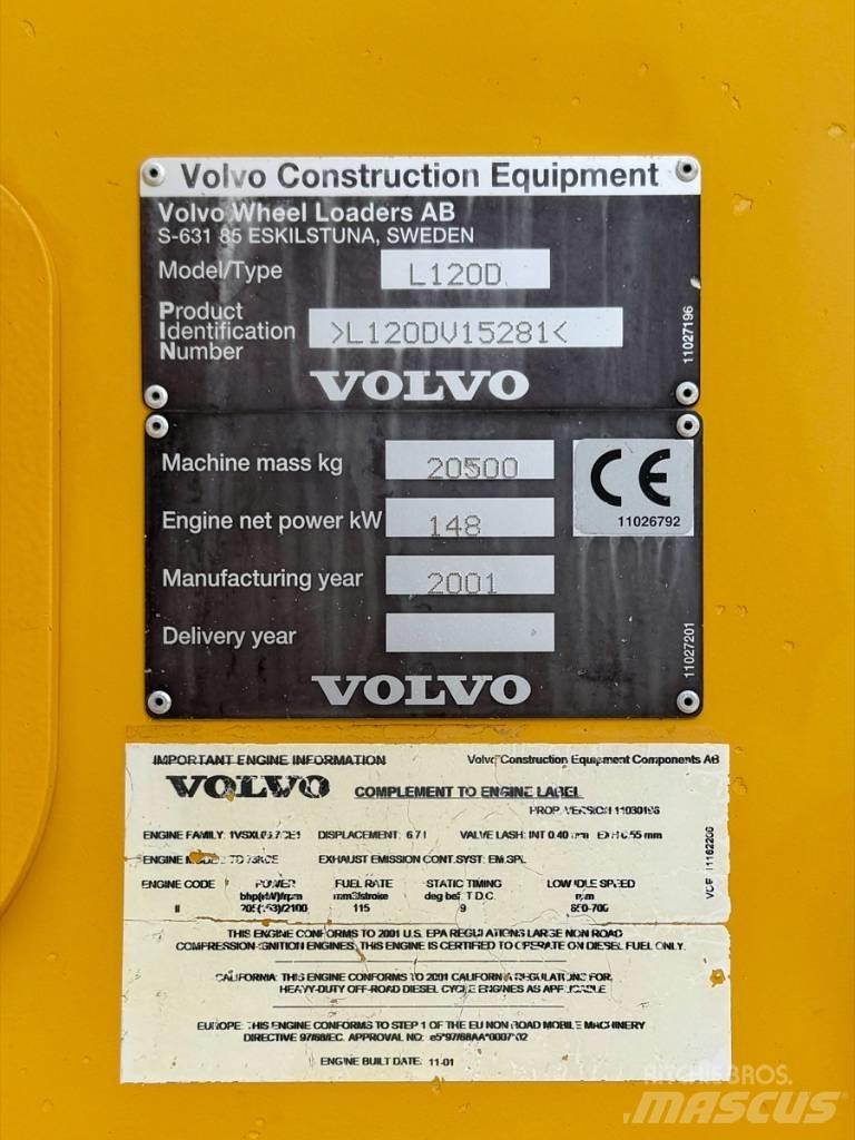 Volvo L 120 D Cargadoras sobre ruedas