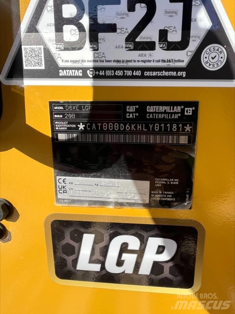 CAT D6 XE LGP Buldozer sobre oruga