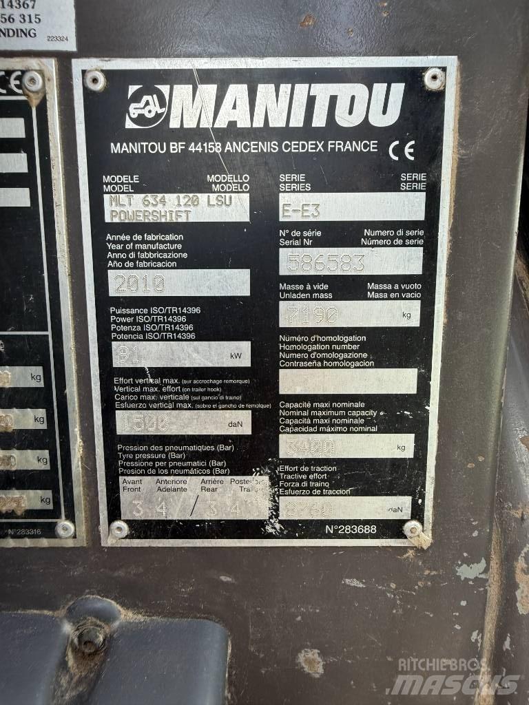 Manitou MLT 634-120 Carretillas telescópicas