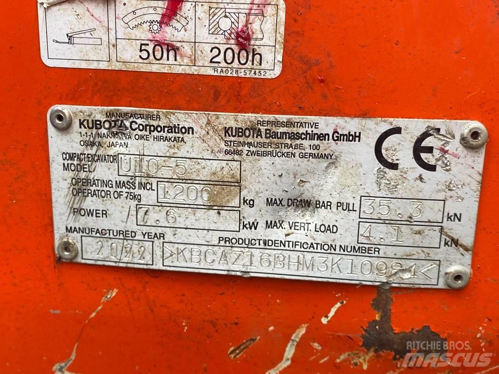 Kubota u10-5 Mini excavadoras < 7t
