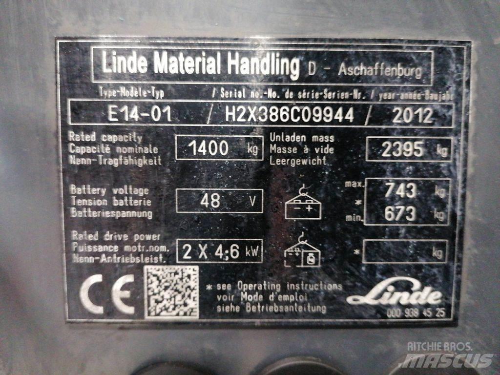 Linde E14-01 Carretillas de horquilla eléctrica