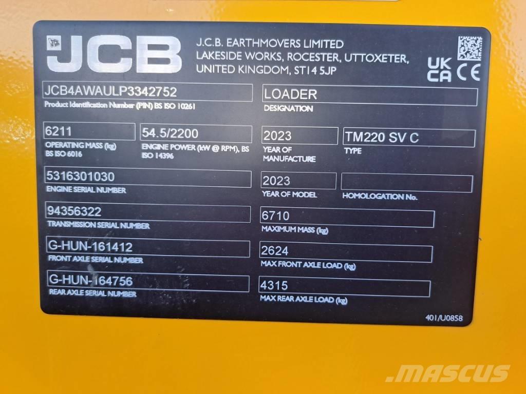 JCB TM 220 SV Cargadoras sobre ruedas