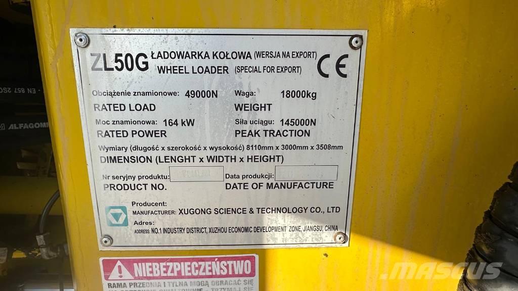 XCMG ZL 50 G Cargadoras sobre ruedas