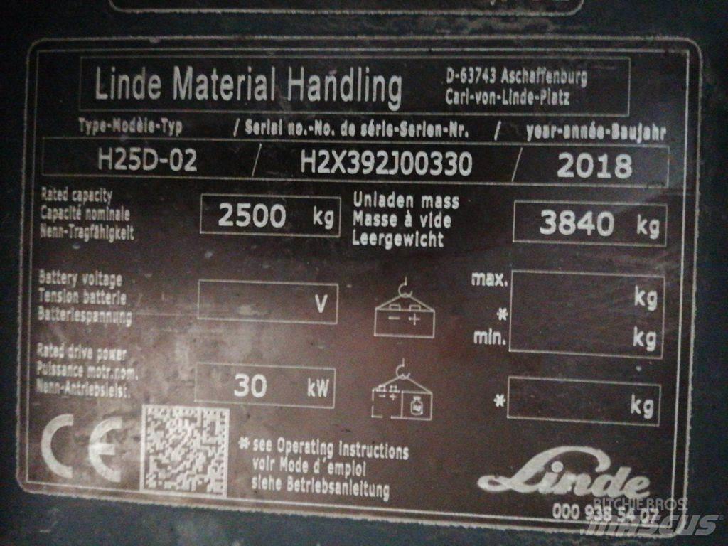 Linde H25D-02 Carretillas diesel