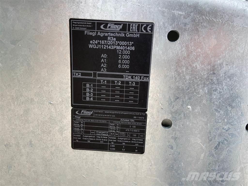 Fliegl TDK 140 FOX Agricultura - Otros