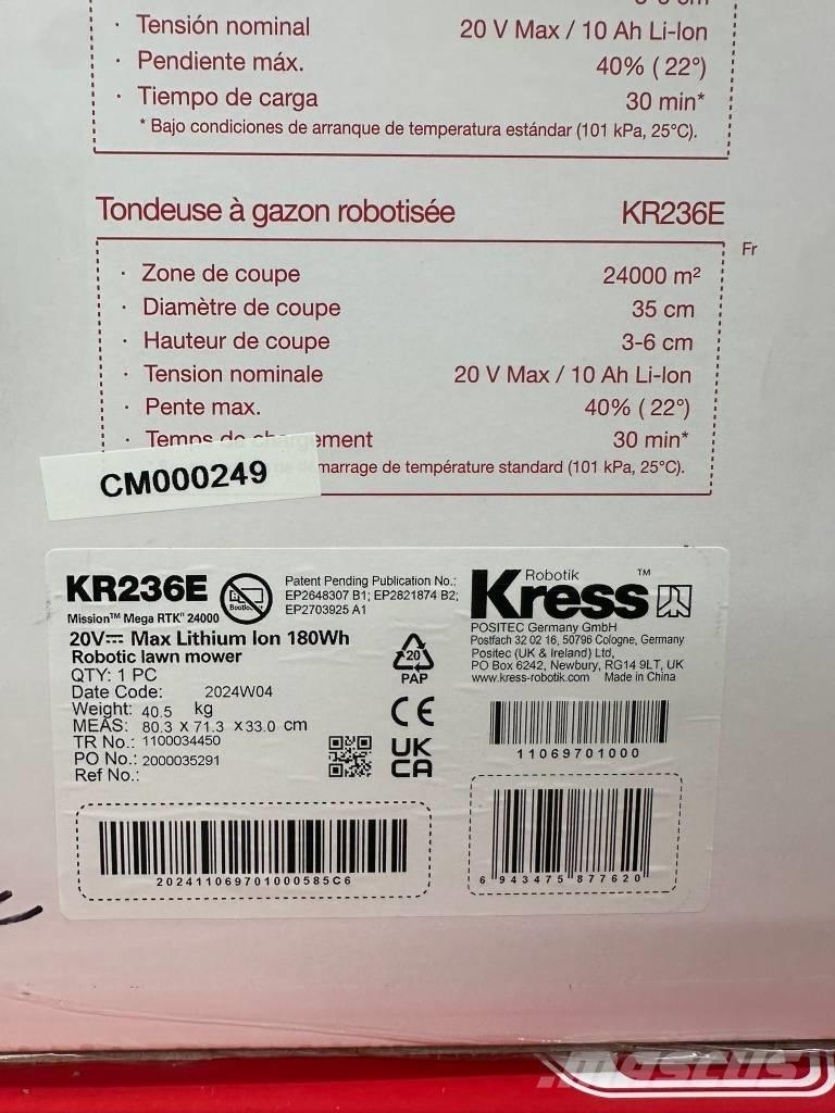 Kress KR236E Robot corta-césped