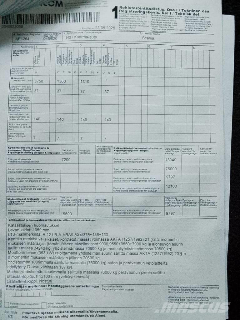 Scania R 480 LB Camiones bañeras basculantes o volquetes