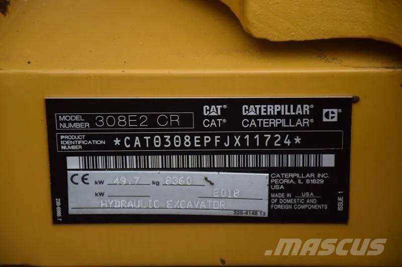 CAT 308 E2CR Excavadoras 7t - 12t