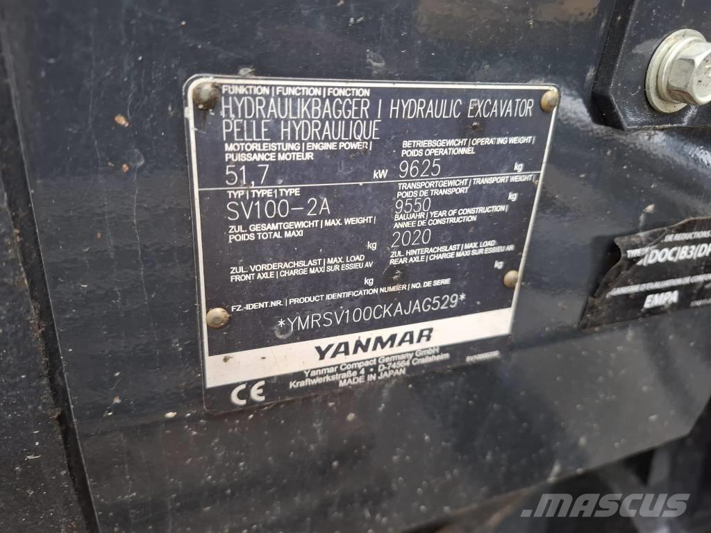 Yanmar SV 100-2A Excavadoras 7t - 12t