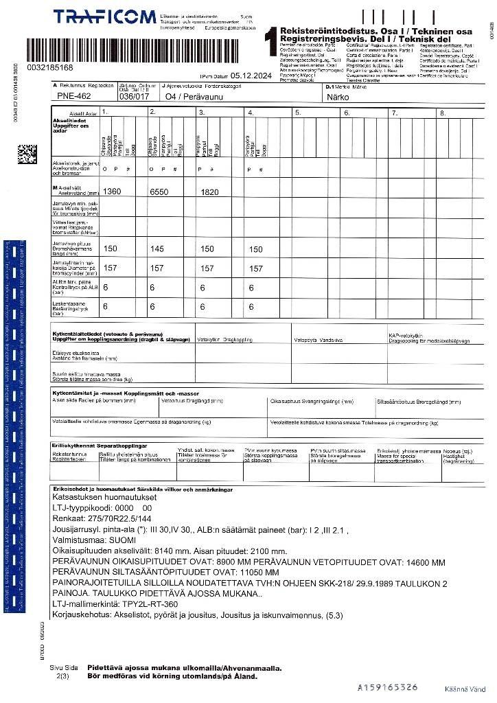 Närko TPY2L-RT-360 Desmontables