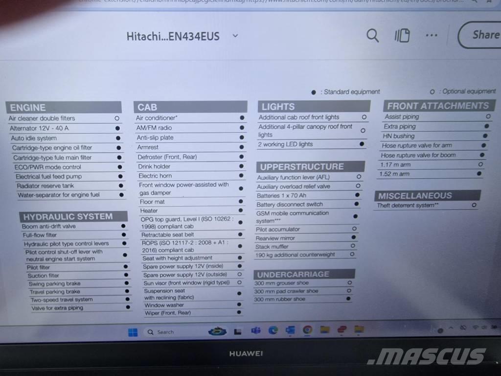 Hitachi ZX 33 U-6 Mini excavadoras < 7t