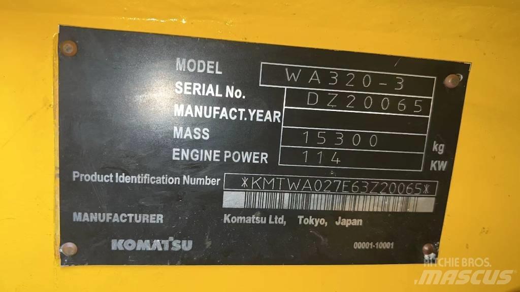 Komatsu WA320-3 Cargadoras sobre ruedas