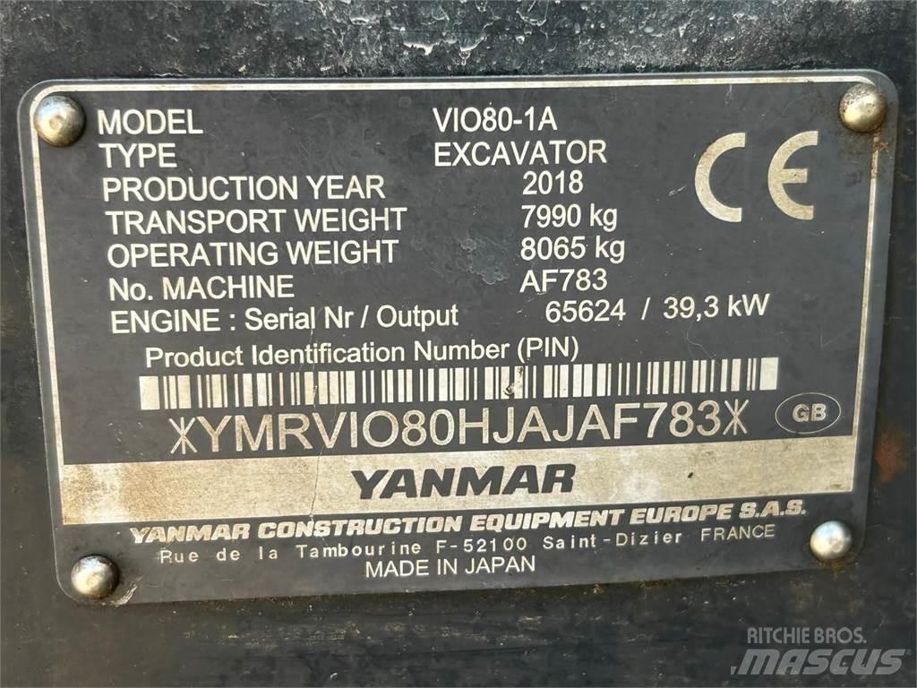 Yanmar Vio 80-1A Excavadoras 7t - 12t
