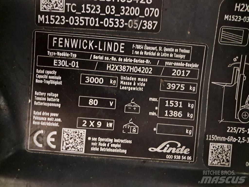 Linde E30L-01 Carretillas de horquilla eléctrica