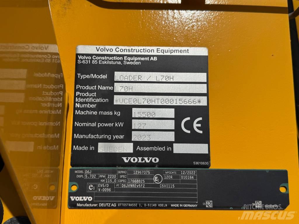 Volvo L 70 H Cargadoras sobre ruedas