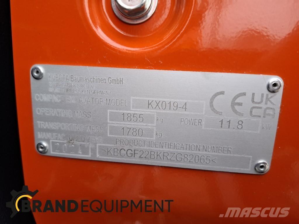 Kubota KX019-4 Mini excavadoras < 7t