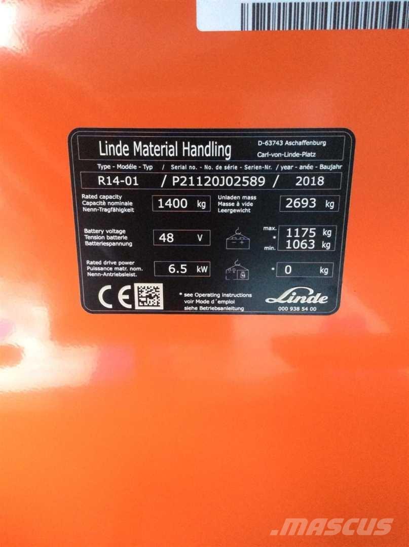 Linde R14 Carretillas retráctiles