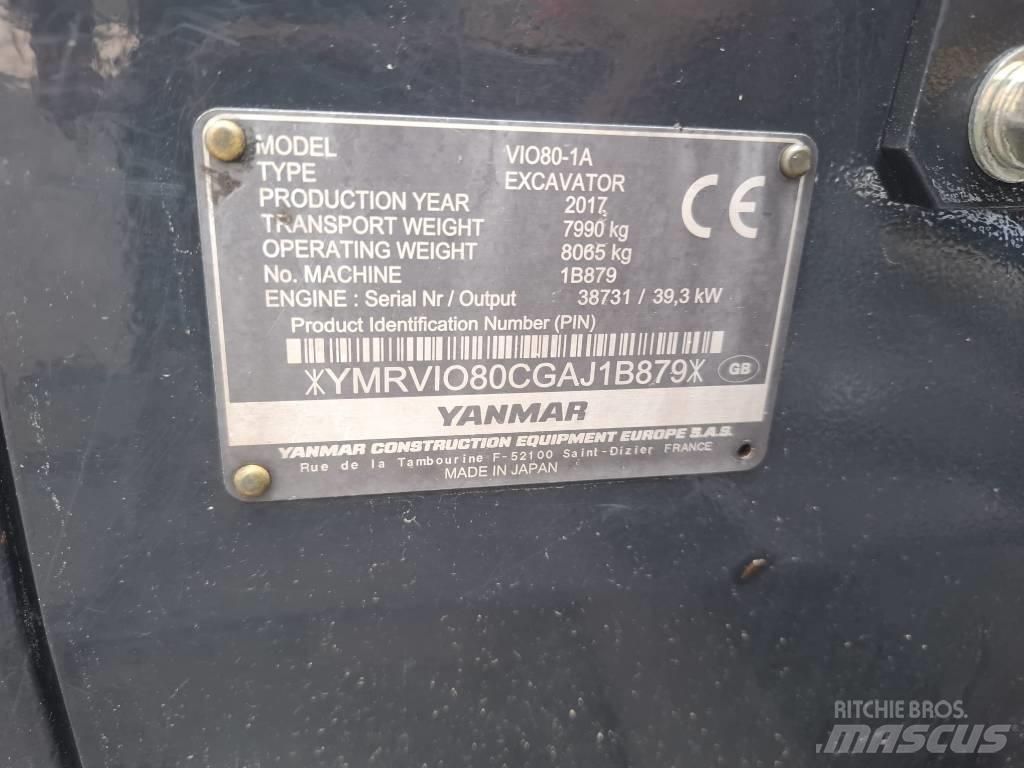 Yanmar Vio 80-1A Excavadoras 7t - 12t