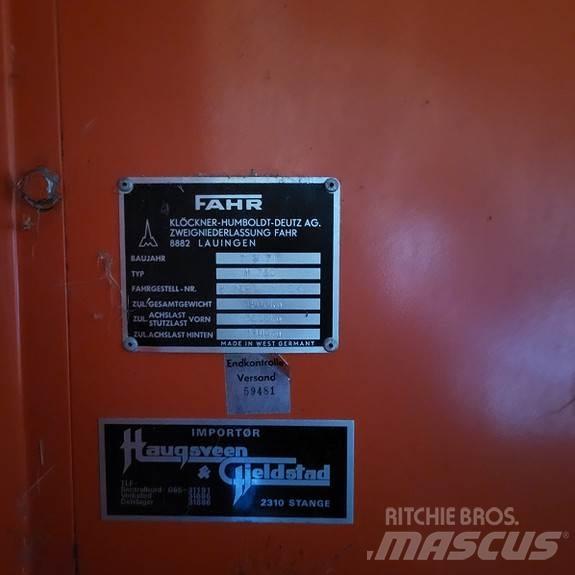 Fahr M 750 Cosechadoras combinadas