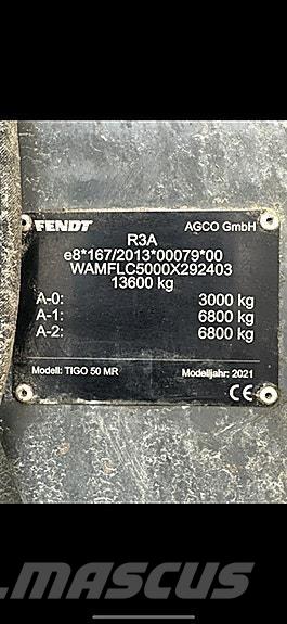 Fendt Tigo 50 MR Remolques multifunción