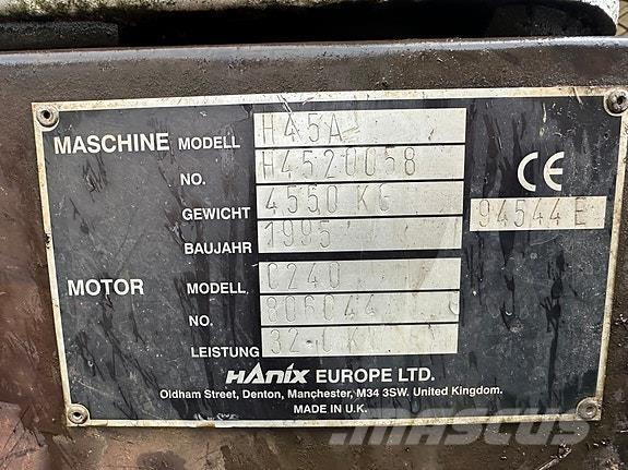 Hanix H 45 A Mini excavadoras < 7t