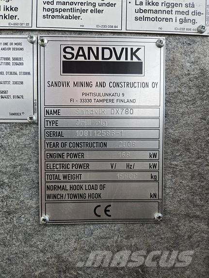 Sandvik DX780 Perforadoras de superficie