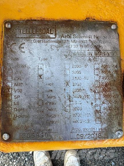 Tellefsdal V-90 Láminas y cuñas quitanieves