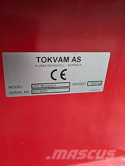 Tokvam 262 monster. Fresadoras quitanieves