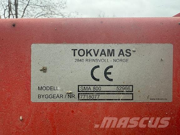 Tokvam SMA 800 Otros equipos para carreteras y quitanieves