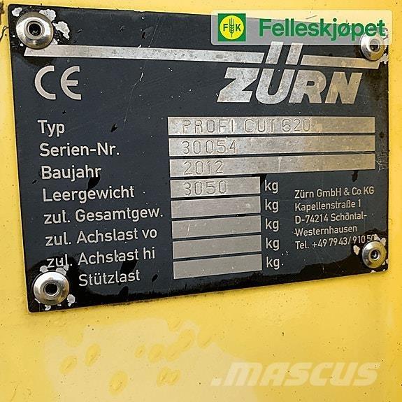  Zurn Profi cut 620 Otros equipos usados para la recolección de forraje