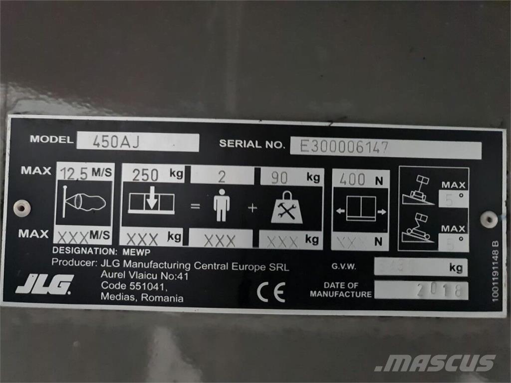 JLG 450AJ Plataforma de trabajo articulada