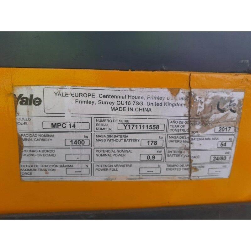 Yale MPC14 Transpaletas Electricas