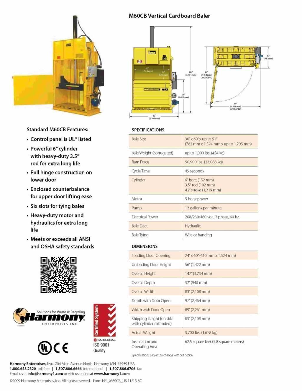  Harmony M60CB Construcción - Otros