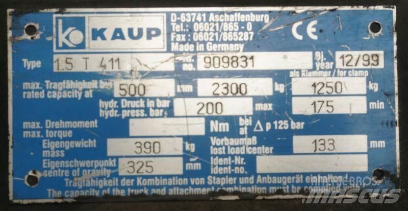 Kaup 1,5T411 Otros componentes