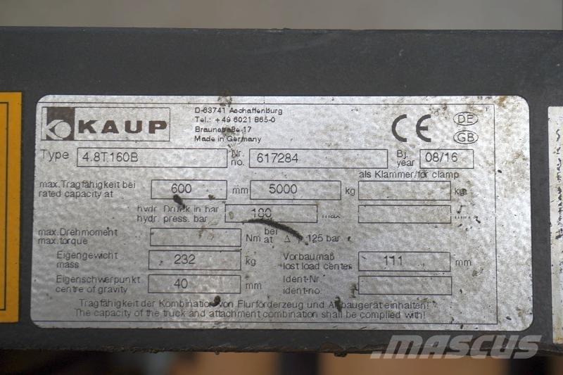 Kaup 4,8T160B Otros componentes