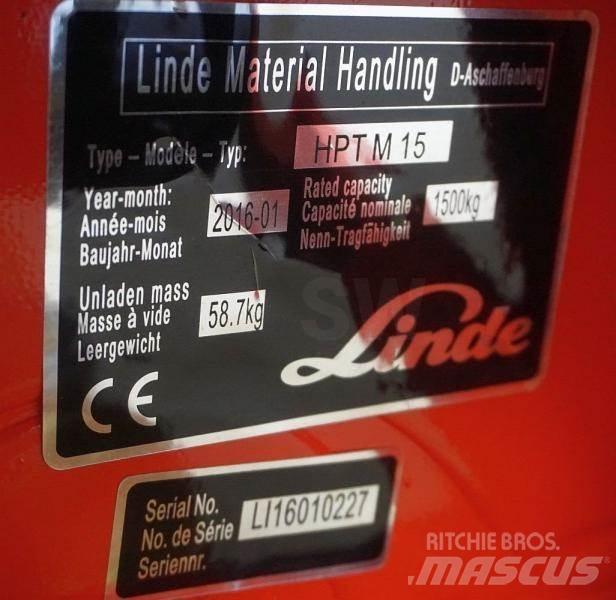 Linde HPT M 15 Transpaletas Manuales