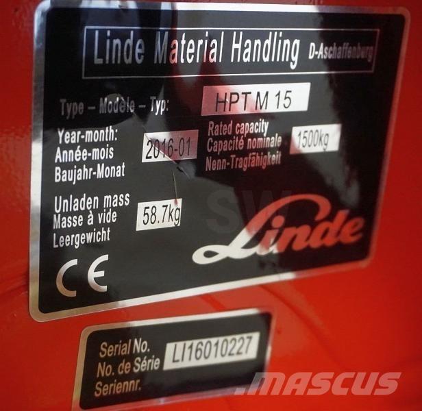 Linde HPT M 15 Transpaletas Manuales