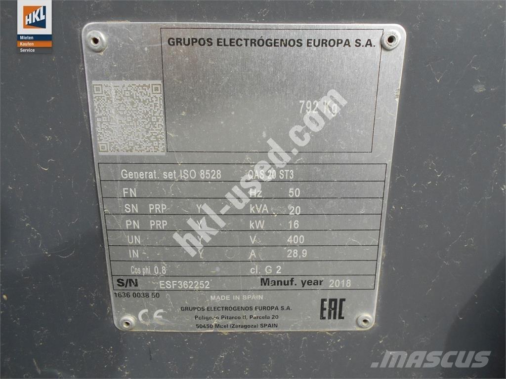 Atlas Copco QAS 20 Otros generadores