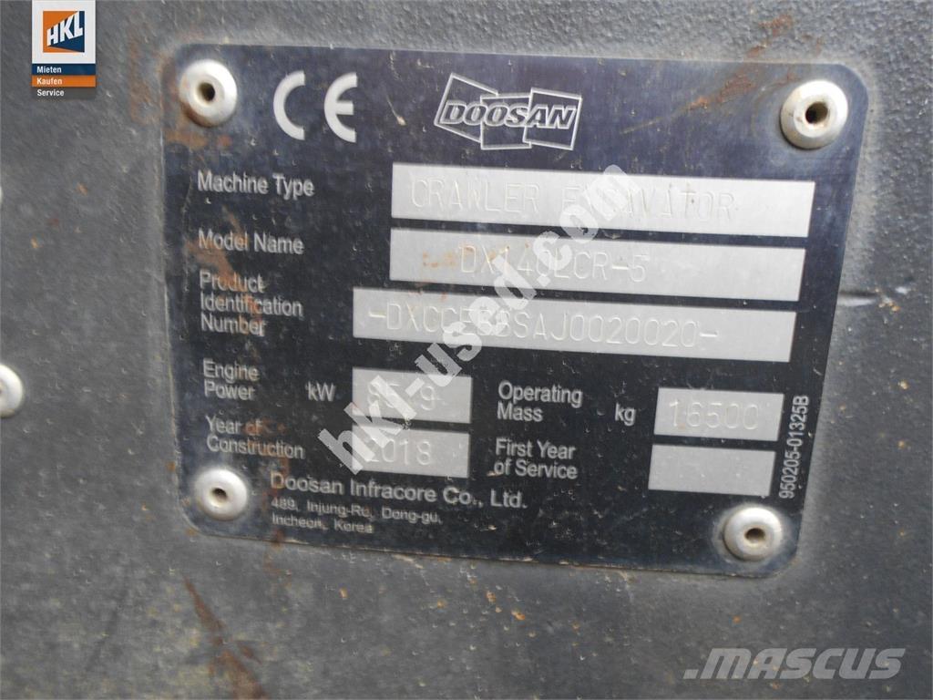 Doosan DX 140 LCR-5 Excavadoras de cadenas