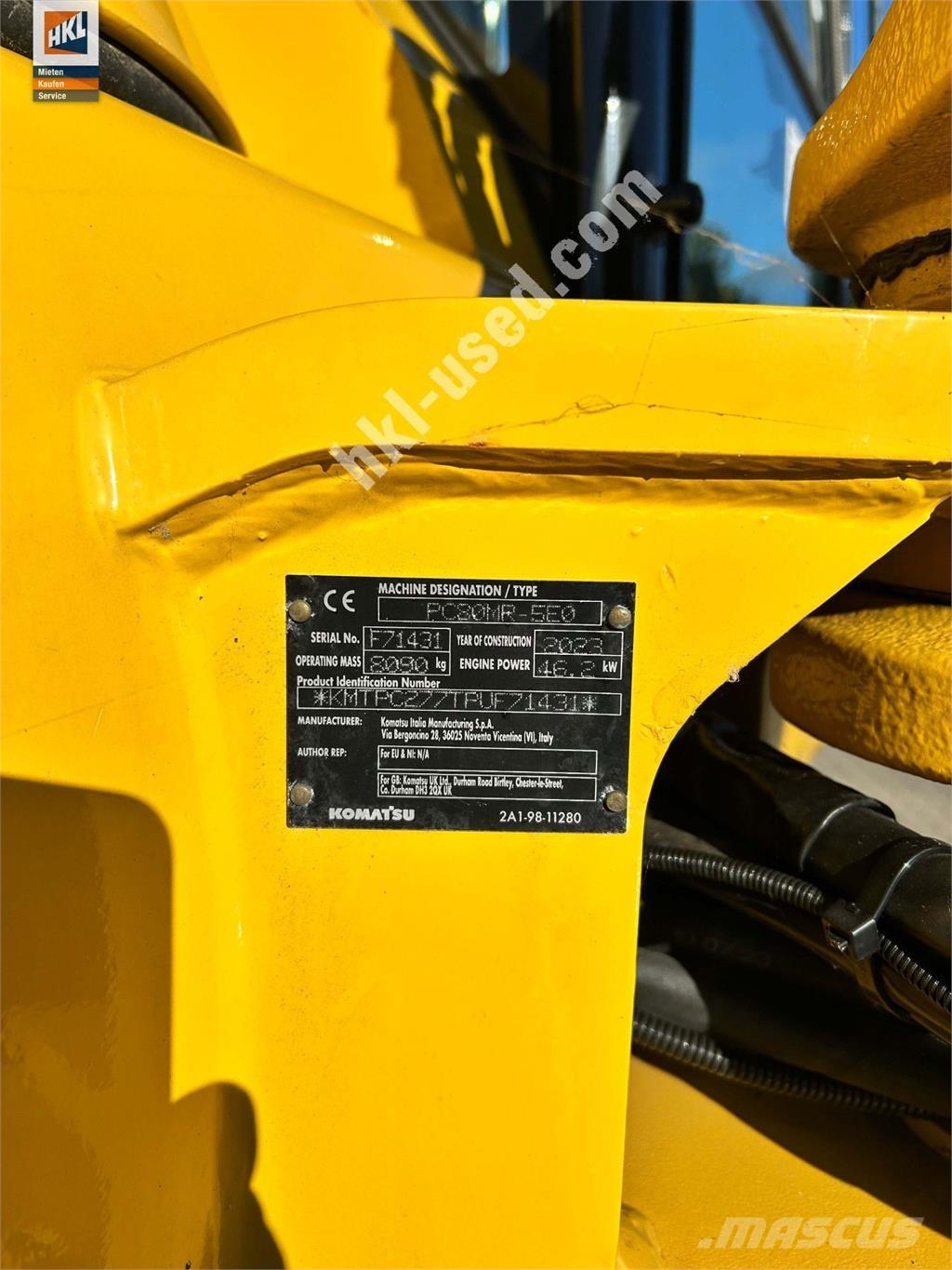 Komatsu PC 80 MR-5 Mini excavadoras < 7t