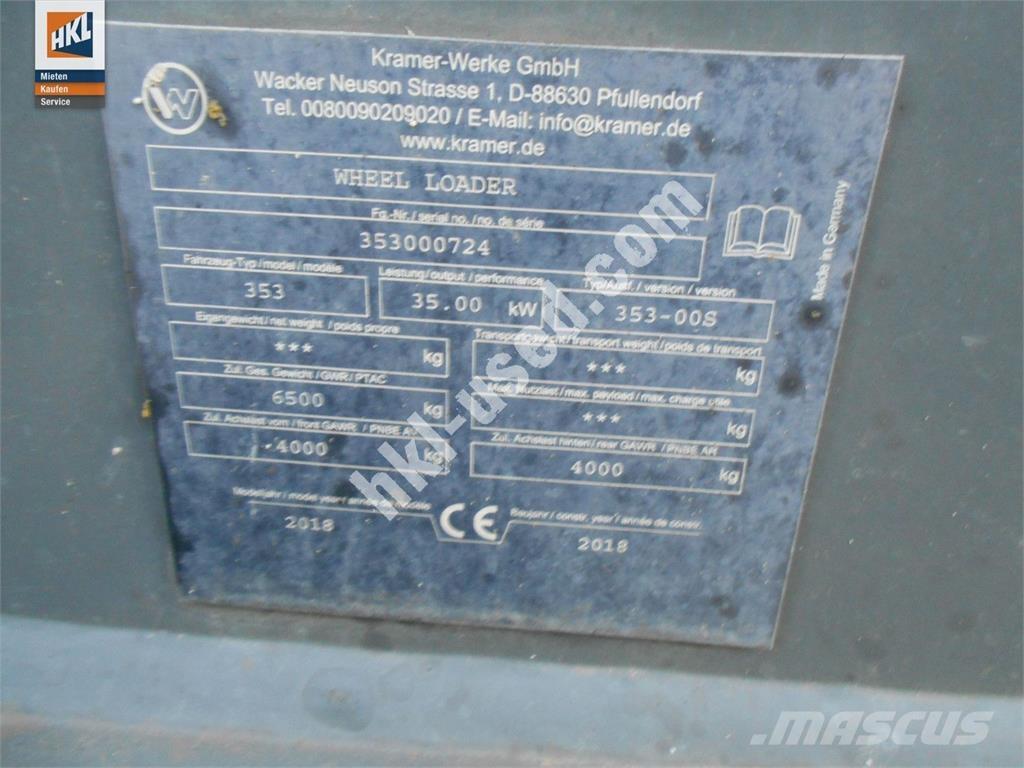 Kramer 5075 Cargadoras sobre ruedas