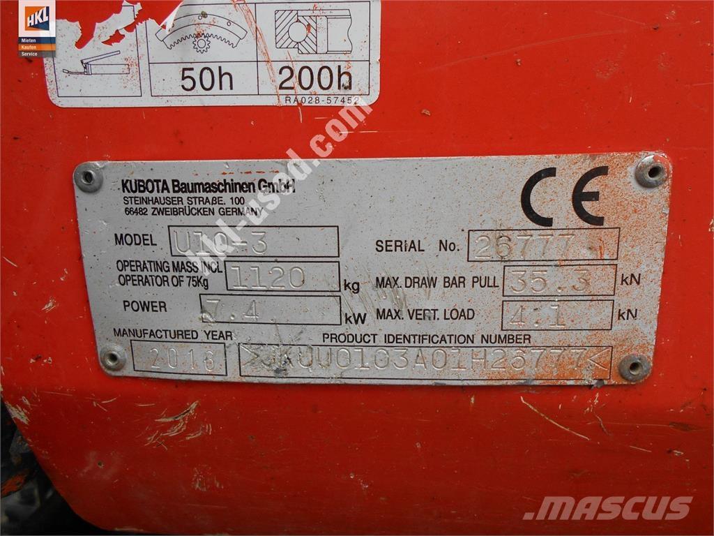 Kubota U 10-3 Mini excavadoras < 7t