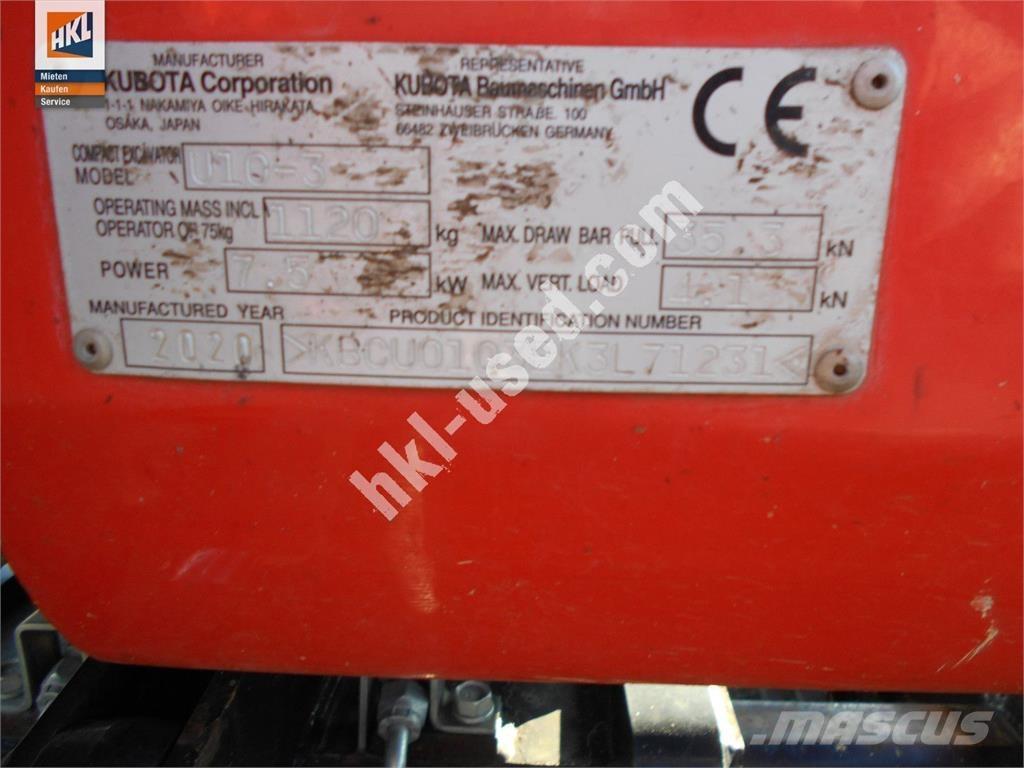 Kubota U 10-3 Mini excavadoras < 7t