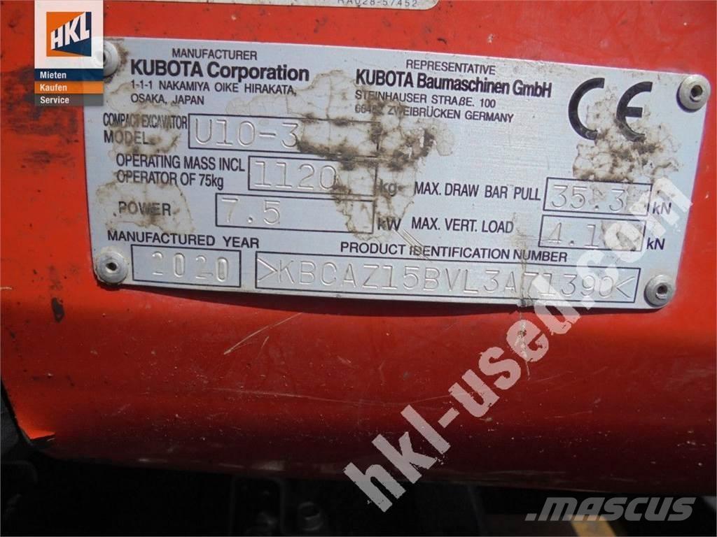 Kubota U 10-3 Mini excavadoras < 7t